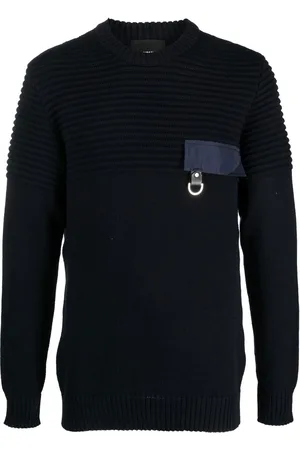 Les Hommes Ribbed-panel jumper