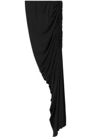 AZ FACTORY X Ester Manas ruched-detailed side-slit skirt