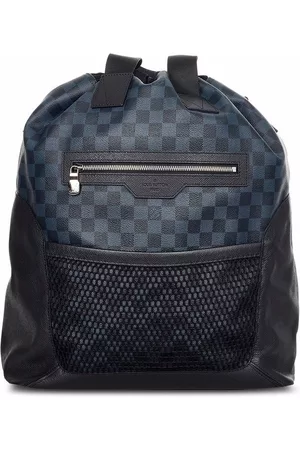 LOUIS VUITTON Damier Coastline Azur Matchpoint Backpack Black