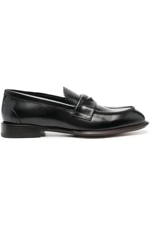 Alexander McQueen Coin-embellished penny loafers