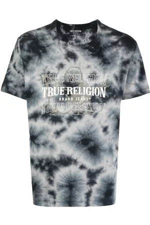 True Religion Men Neckties - Buddha logo-print tie-dye T-shirt