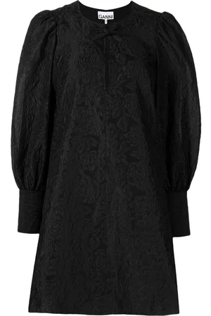 Ganni Jacquard organza mini-dress