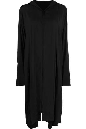 YOHJI YAMAMOTO Asymmetric hooded coat