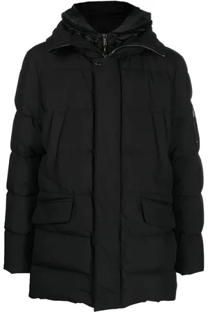 MOORER Hooded padded coat