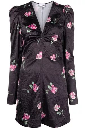 Ganni Floral-print minidress