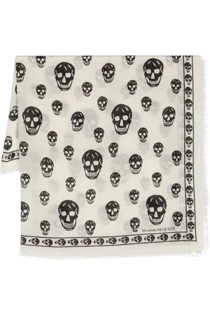 Alexander McQueen Skull-print wool scarf