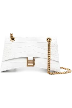 Balenciaga Small Crush crocodile-embossed shoulder bag