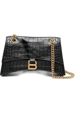 Balenciaga Small Crush crocodile-embossed shoulder bag