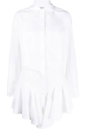 The Attico Ruffled-trim shirt dress