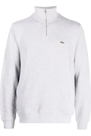 Lacoste High-neck fine-ribbed jumper