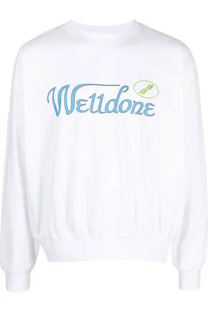 We11 Done Logo-print cotton sweatshirt