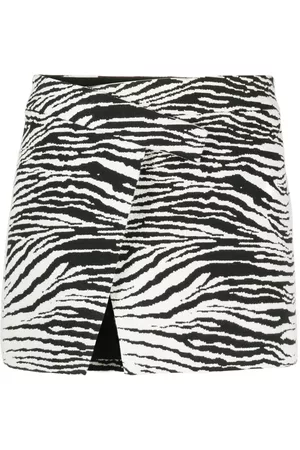 The Attico Clow zebra-print miniskirt