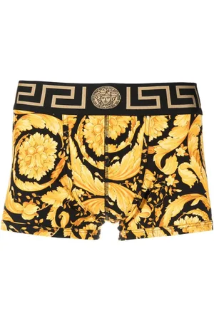 VERSACE Baroque-print cotton boxer briefs