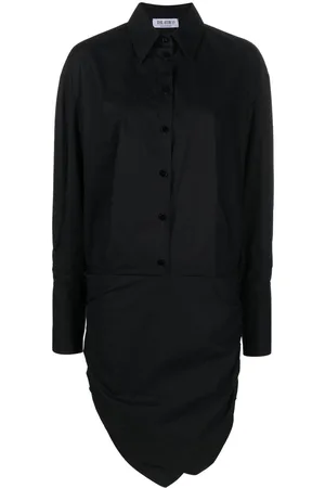 The Attico Asymmetric-hem shirt dress