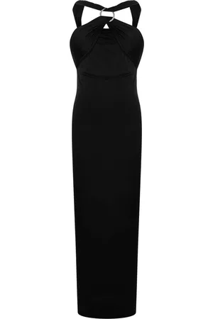 The Attico Draped halterneck dress