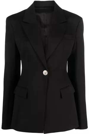 The Attico Virgin wool-blend single-breasted blazer