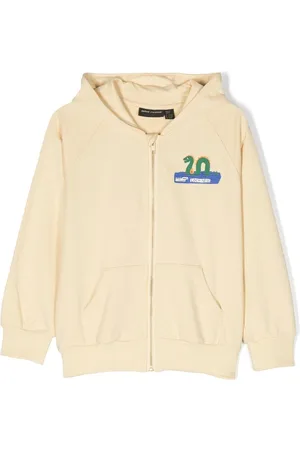 Mini Rodini Nessie print zip-up hoodie