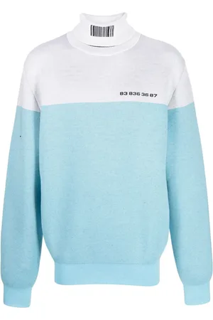VTMNTS Raised-logo two-tone jumper