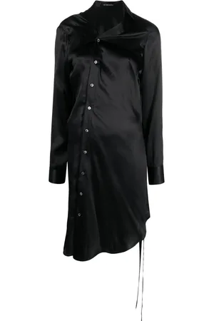 ANN DEMEULEMEESTER Asymmetric silk shirt dress