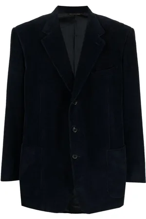 Pierre Cardin Men Blazers - 1980s notch lapels velvet blazer