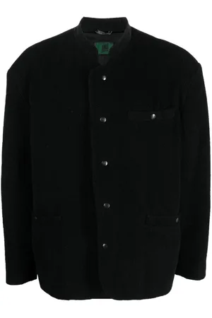 Jean Paul Gaultier 1990s mock neck wool jacket