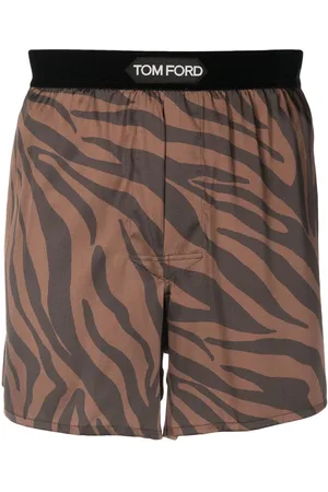 Tom Ford Zebra-print silk boxer short