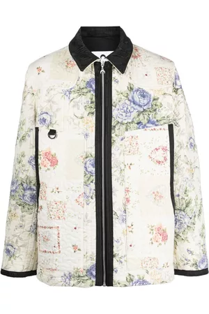 Marine Serre Boutis floral-print quilted jacket