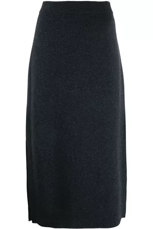 PRINGLE OF SCOTLAND Side slit knitted skirt
