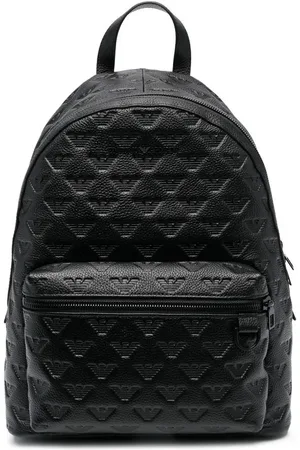 Emporio Armani Jacquard-logo zip-around backpack