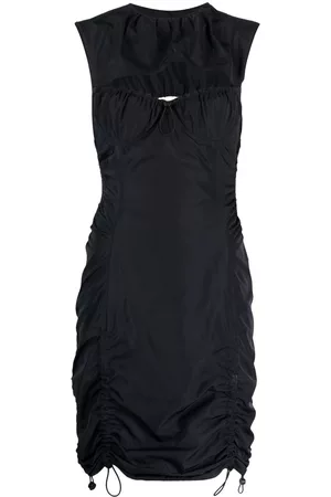 MONSE Cut-out drawstring-detail mini dress
