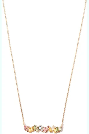 Suzanne Kalan 18kt rose sapphire and diamond necklace