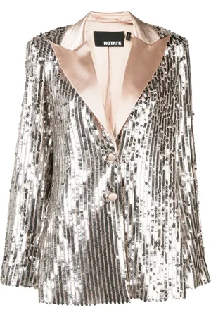 ROTATE Sequin-embellished single-breasted blazer