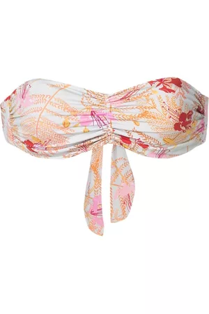 CLUBE BOSSA Floral-print bandeau bikini-top