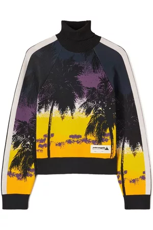 Palm Angels Palm Sunset-print roll-neck jumper