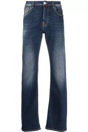BILLIONAIRE Logo-patch straight-leg denim jeans