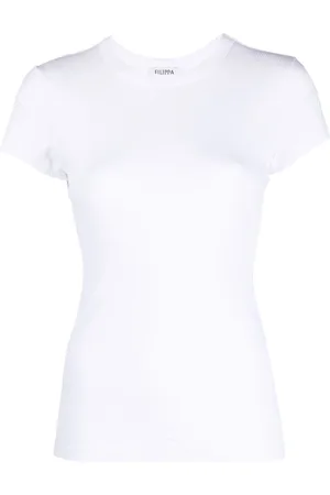 Filippa K Ribbed-knit short-sleeved T-shirt