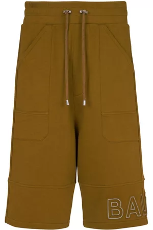 Balmain Logo-print organic-cotton shorts