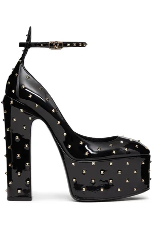 VALENTINO GARAVANI Tan-Go micro studs 155mm pumps