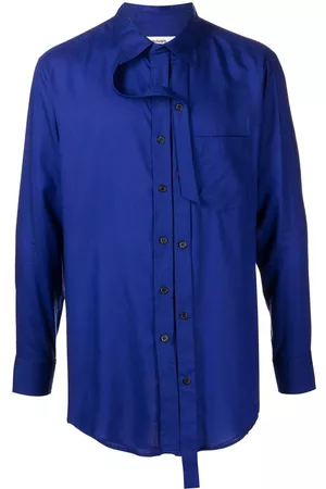 Sulvam Strap-detailing button-up shirt
