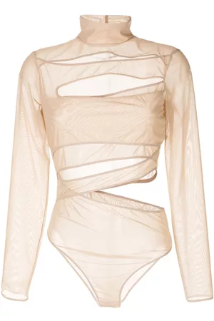 Boyarovskaya Cut-out mesh bodysuit