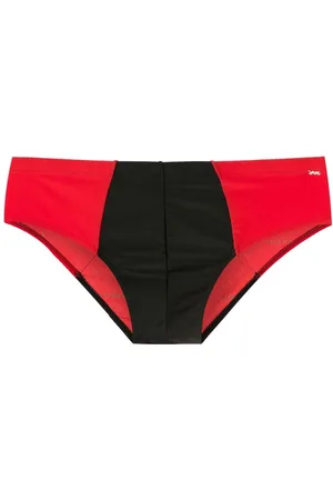 AMIR SLAMA Two-tone swim trunks