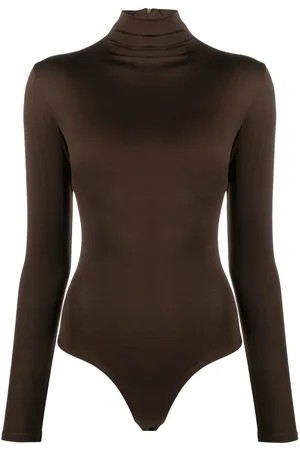 Atu Body Couture Mock-neck long-sleeved bodysuit
