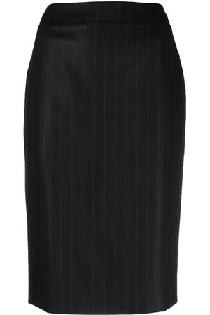 Dior 1990s pinstripe pencil skirt