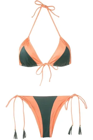 Brigitte Panelled halterneck bikini