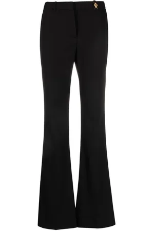 VERSACE Medusa-plaque flared trousers