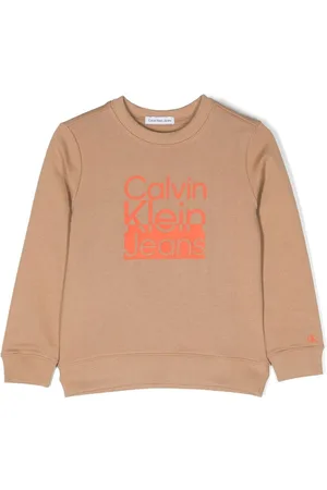 Calvin Klein Logo print crew-neck sweatshirt