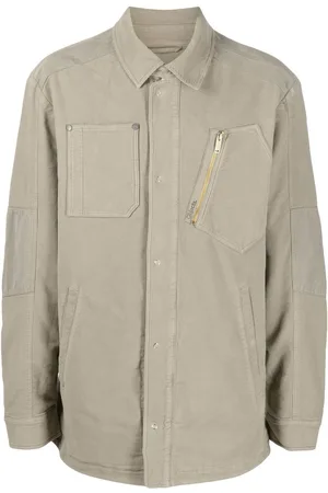 Objects IV Life Logo-print canvas shirt jacket