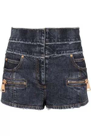 Balmain Multi-pocket denim shorts