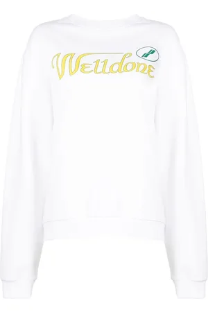 We11 Done Logo-print cotton hoodie