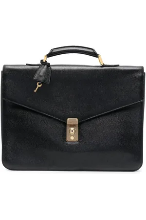 CHANEL 1990s leather top-handle briefcase